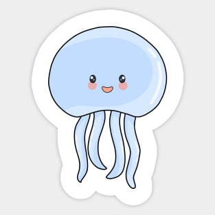 Jellyfish blue ver Sticker